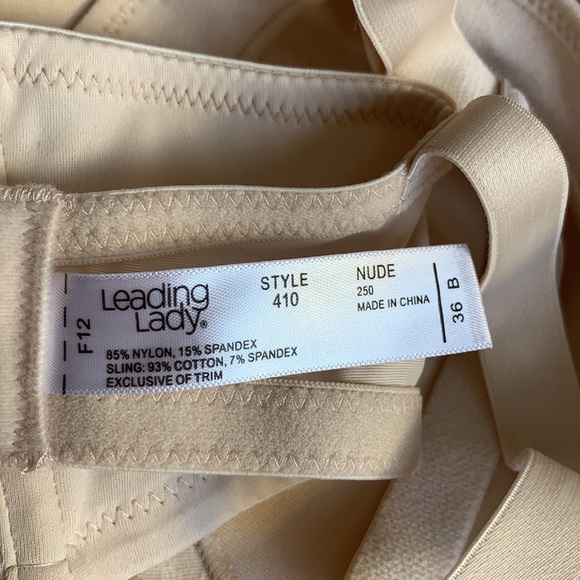 Nursing Bra Leading Lady Molded Seamless 36B - Picture 6 of 6